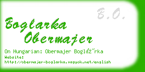 boglarka obermajer business card